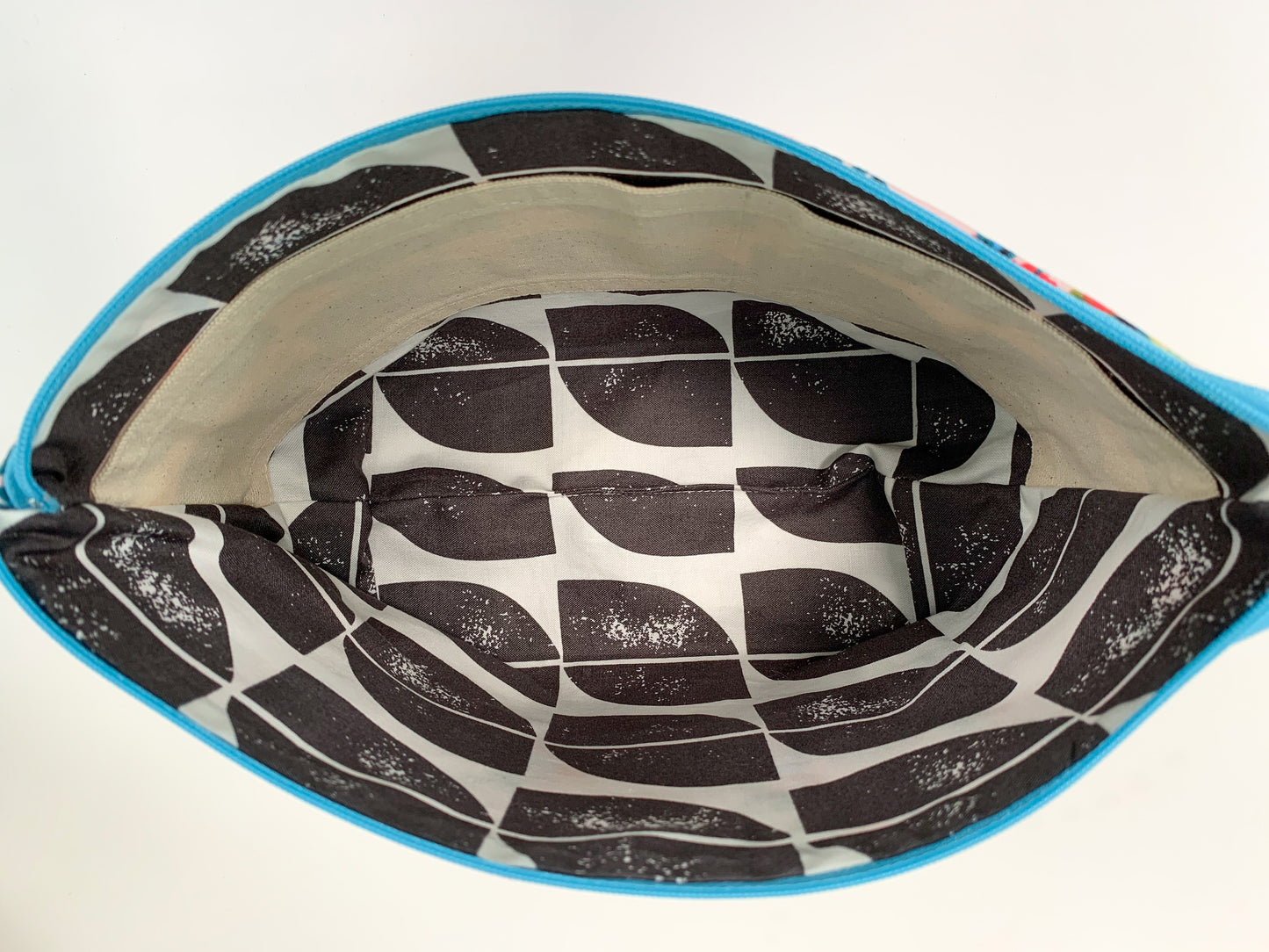 Medium Open Wide Zip Pouch - Project Bag